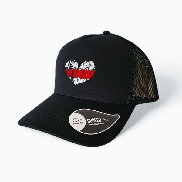 Šiltovka Turistická značka Srdiečko, čierna