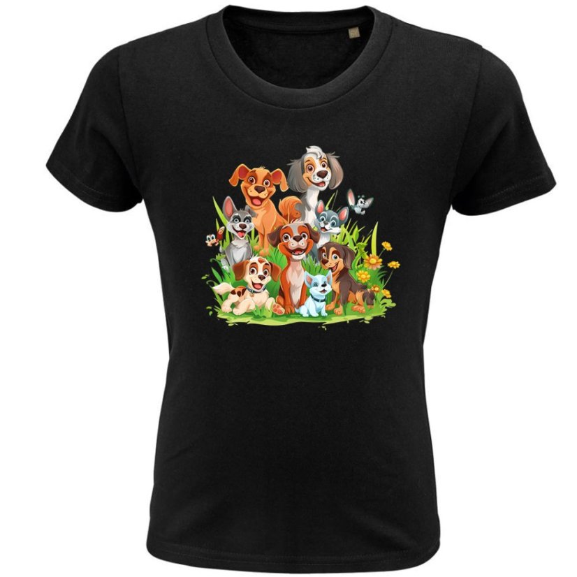 Detské tričko Veselé psy