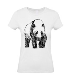 Dámske tričko Panda skica