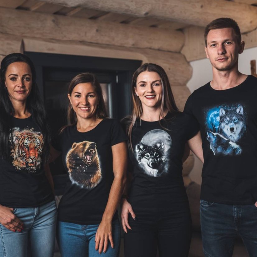 Dámske Bio tričko zúrivý medveď čierne