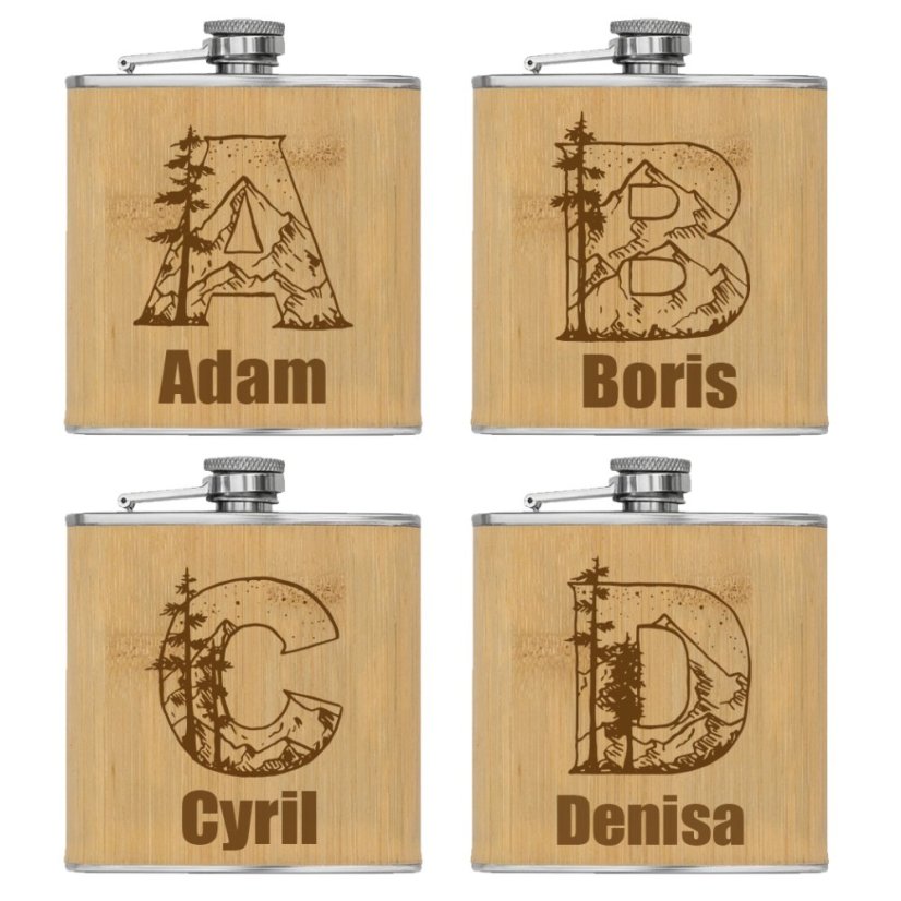 Ploskačka Iniciál plus vlastné meno