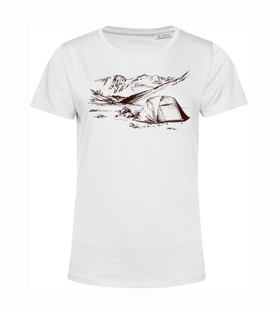 Dámske  tričko  stanovanie v horách