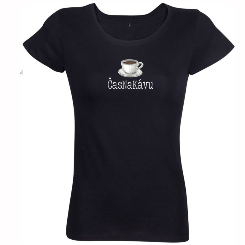 Dámske vtipné tričko Čas na kávu