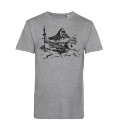 Pánske BIO tričko Hora v pozadí