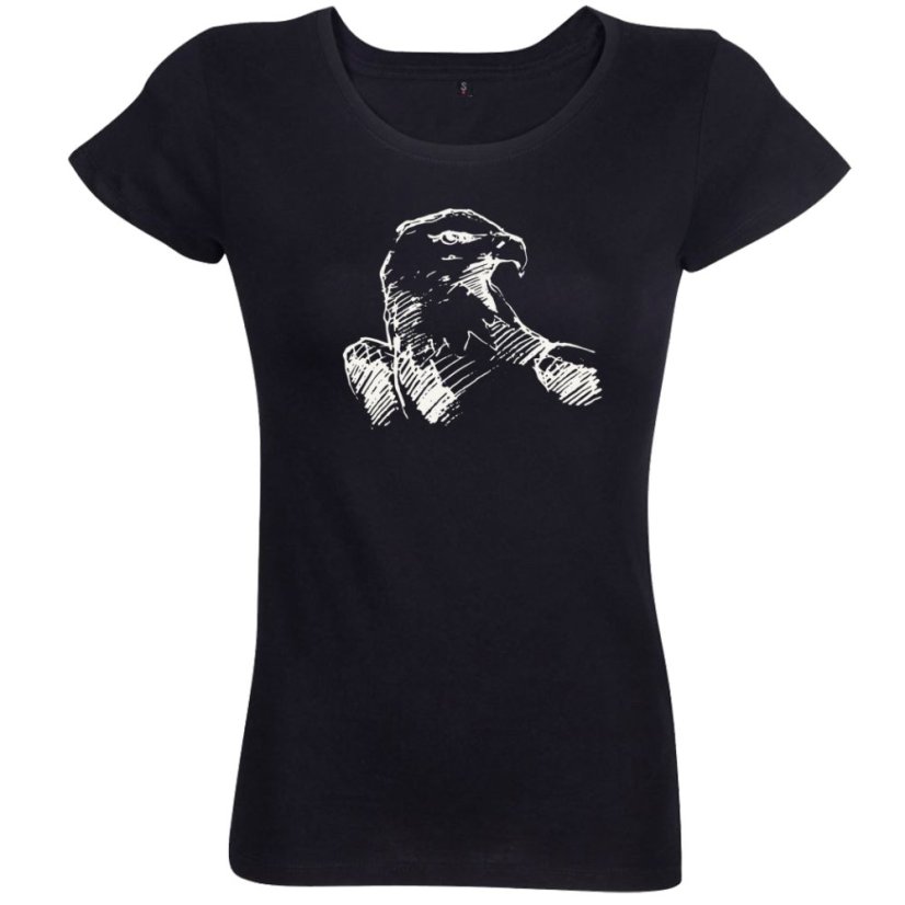 Dámske tričko Orol hlava skica