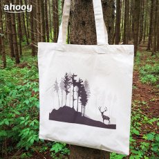 BIO bavlnená taška jeleň a les
