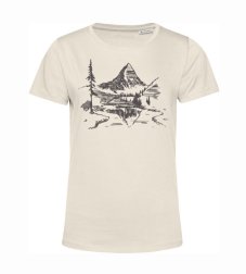 Dámske  tričko hora v pozadí