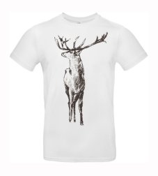 Pánske tričko kreslený jeleň