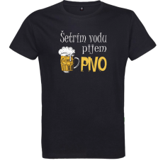 Pánske tričko Šetrím vodu, Pijem pivo