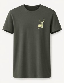 Tričko s jeleňom – minimalistický motív