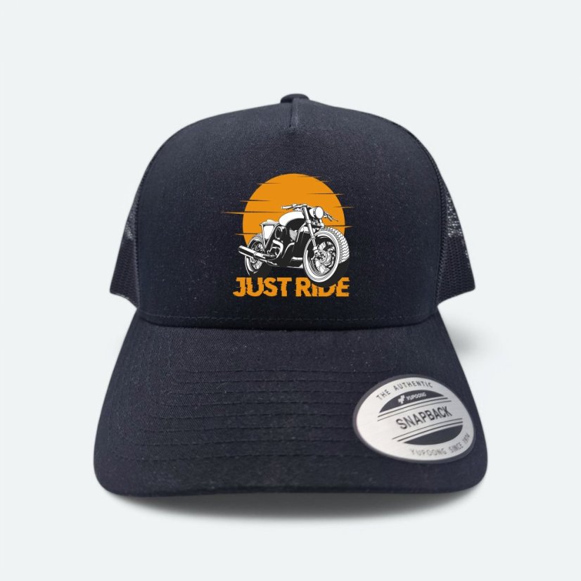 Šiltovka Just ride, čierna