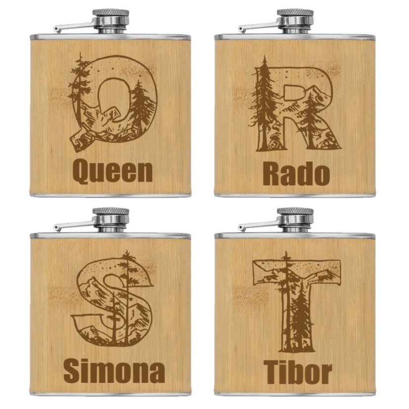 Ploskačka Iniciál plus vlastné meno