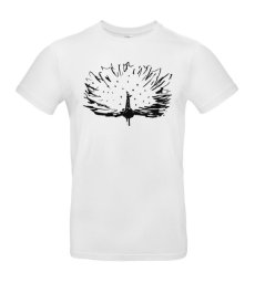 Pánske tričko Páv skica