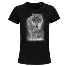Dámske Bio tričko Vlci čierne