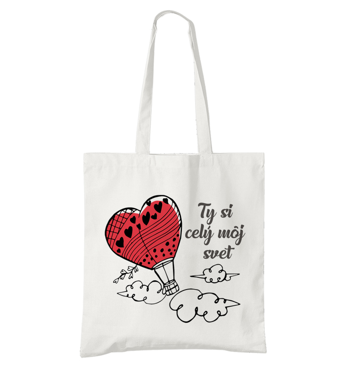 BIO bavlnená taška Ty si môj svet