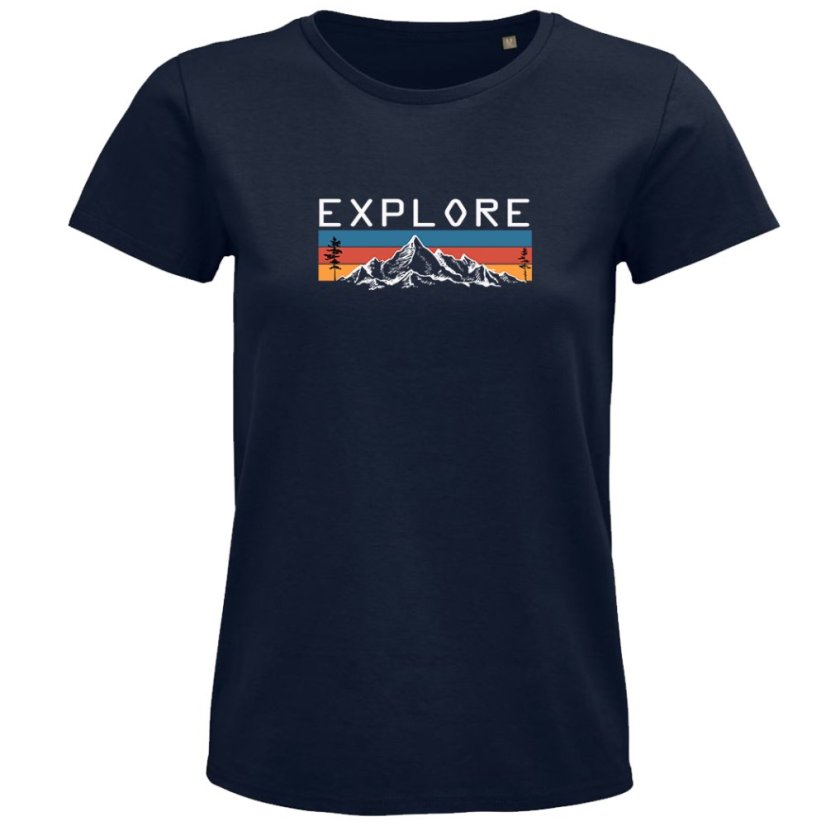 Dámske tričko Explore čierne