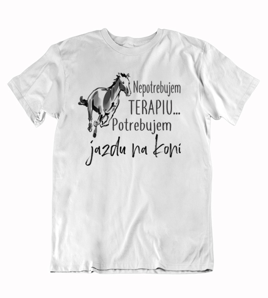 Pánske tričko potrebujem jazdu na koni