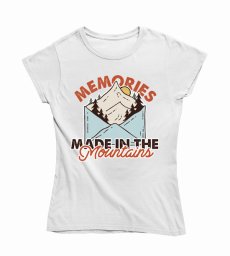 Dámske tričko spomienky vyrobené v horách