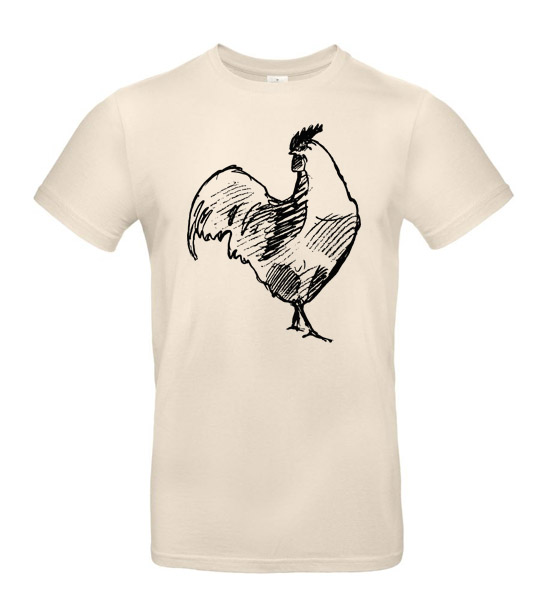 Pánske tričko Kohút skica
