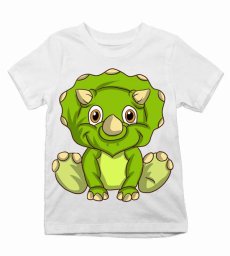 Dětské tričko Dinosaurus malý dino zelený