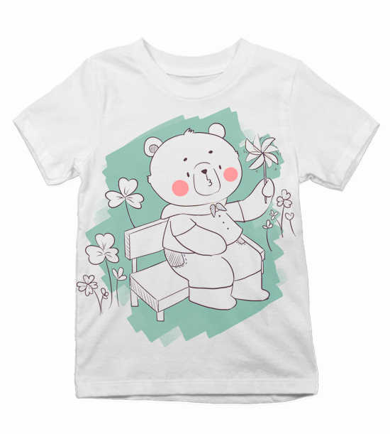 Detské tričko Maľovaný macko