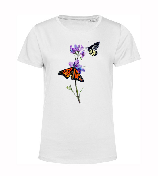 Dámske  tričko 2 motýle a kvet