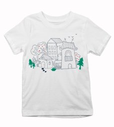 Detské tričko Maľované mestečko