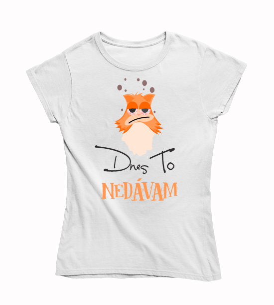 Dámske vtipné tričko  dnes to nedávam