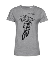 Dámske BIO  tričko cyklistika v horách