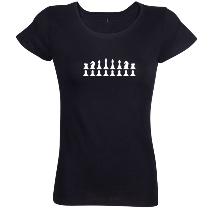 Dámske bio tričko Šachové figúrky