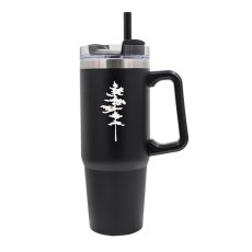 Termohrnček Strom, 900 ml, čierna