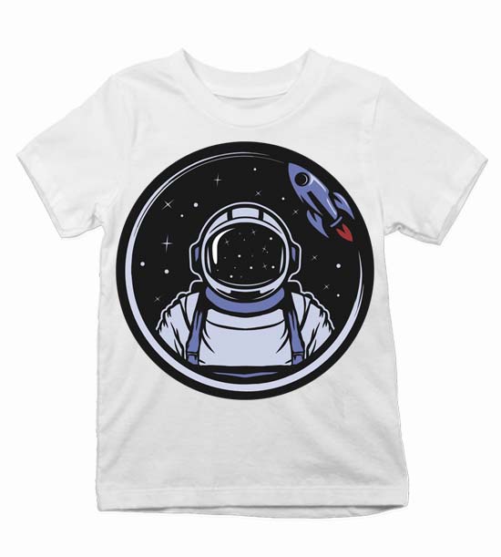 Detské tričko kozmonaut a raketa