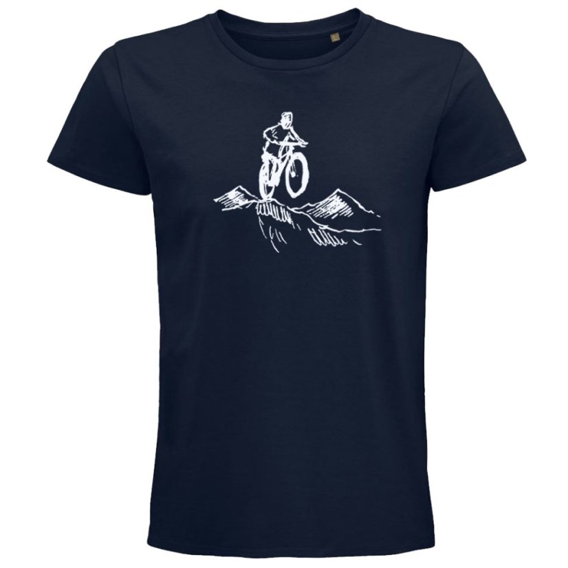 Pánské tričko Cyklista v horách