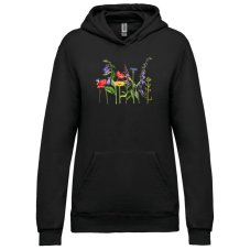 Dámska mikina s kapucňou Kvetový ráj