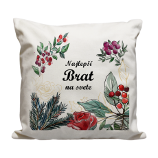 Vankúš Najlepší brat čečina a kvety