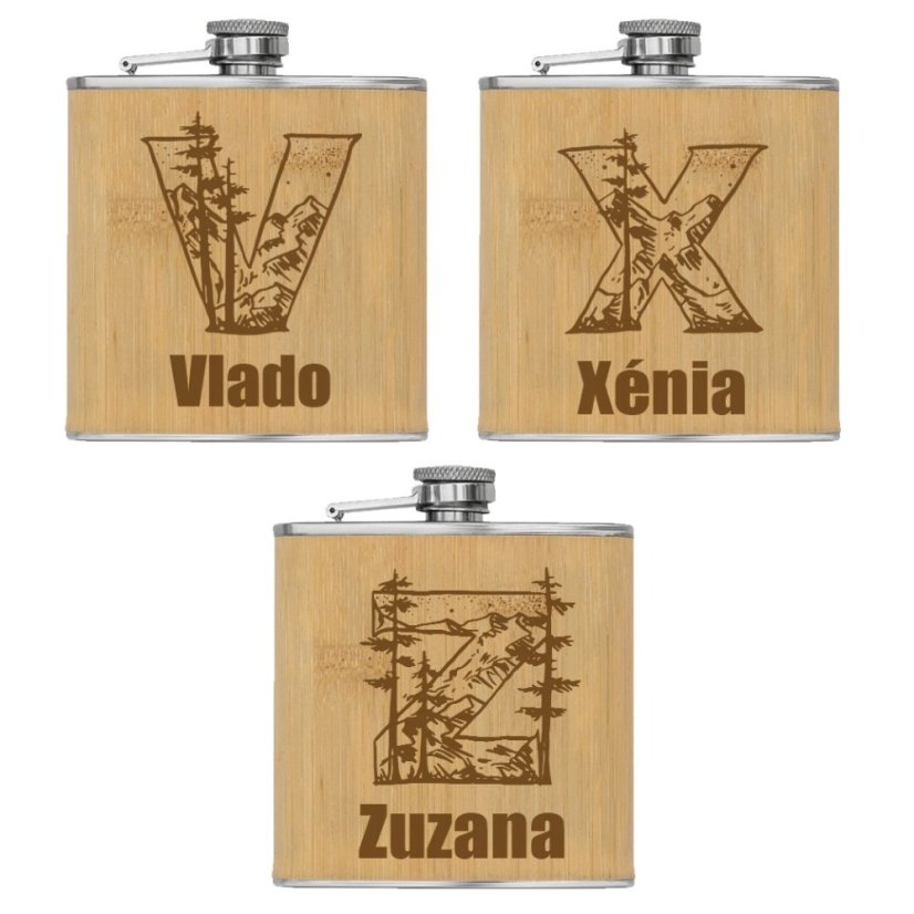 Ploskačka Iniciál plus vlastné meno