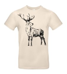 Pánske tričko Jeleň skica
