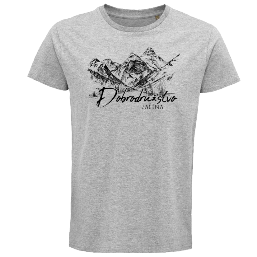 Pánske BIO tričko Dobrodružstvo začína