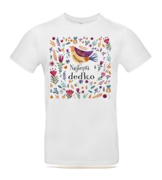 Pánske tričko najlepší dedko vtáčik