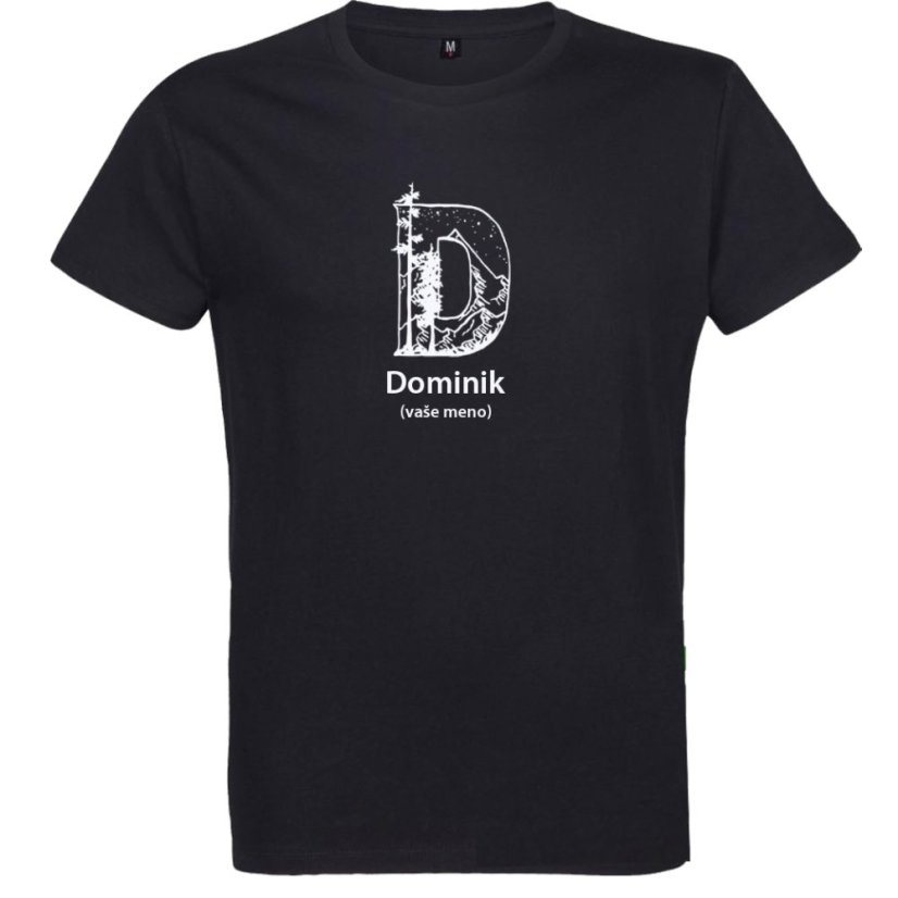 Pánske tričko Iniciál plus vlastné meno