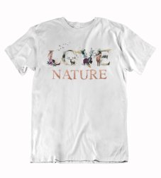 Pánske tričko Love nature písmo