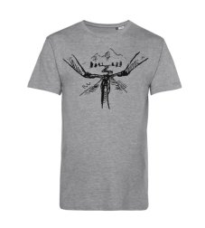 Pánske BIO tričko výhľad z bicykla