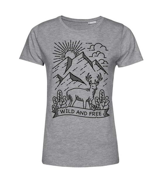 Dámske BIO tričko Wild and free