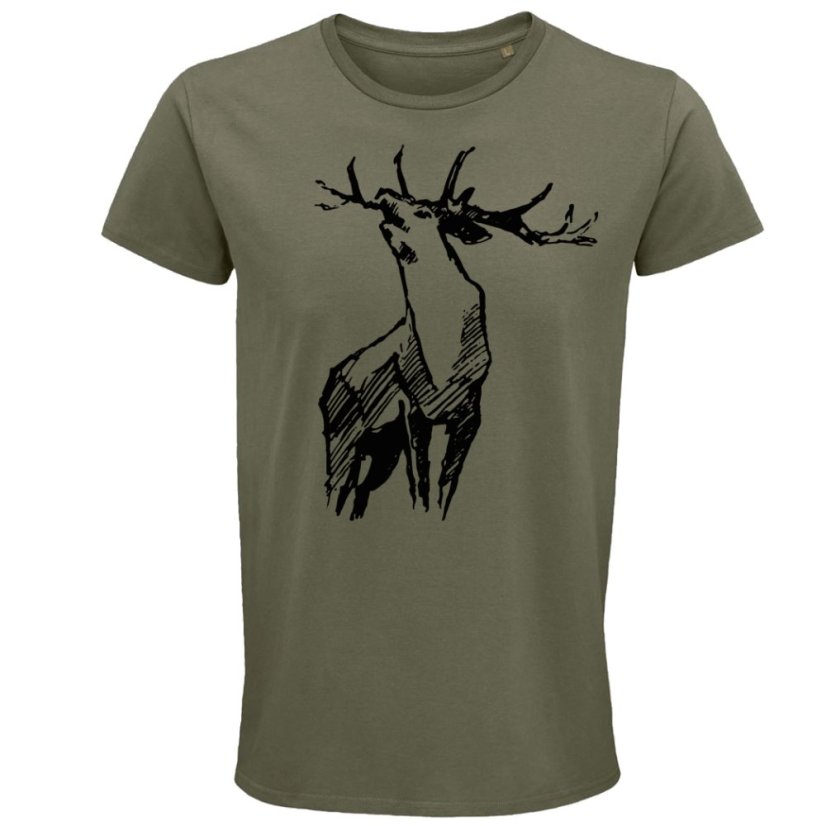Pánske tričko Ručiaci jeleň