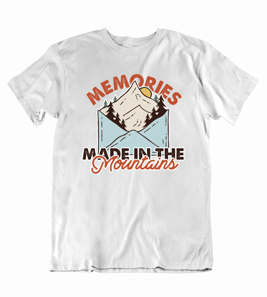 Pánske tričko spomienky vyrobené v horách