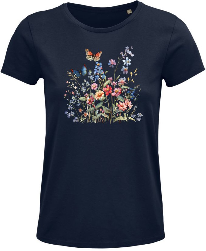 Dámske Bio tričko Motýle a kvety