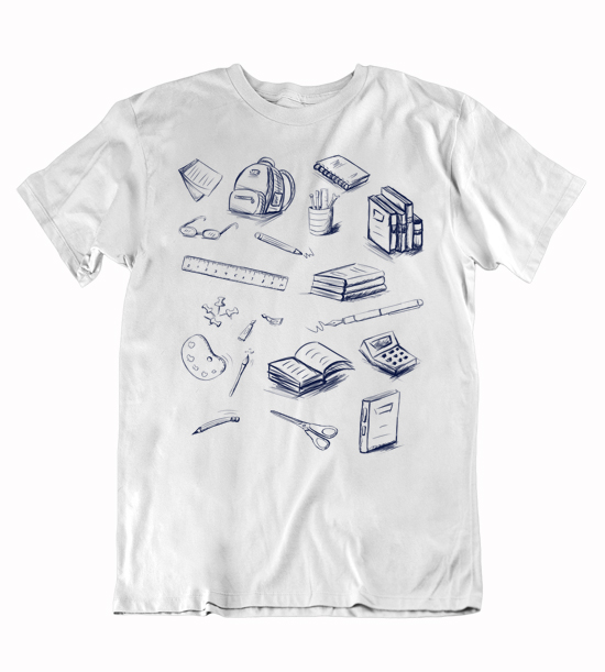 Pánske tričko milovník školy