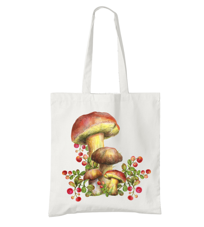 Bavlněná taška Rodinka hub