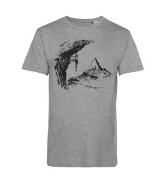 Pánske BIO tričko horolezec na skale