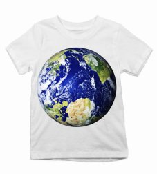 Detské tričko zemeguľa